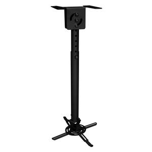 Low-Profile Universal Projector Ceiling Mount with 360° Rotation. Extension brackets included. Fully Assembled.