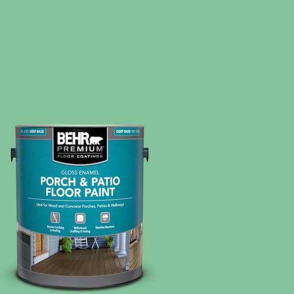 BEHR PREMIUM 1 gal. #P410-4 Willow Hedge Gloss Enamel Interior/Exterior Porch and Patio Floor Paint