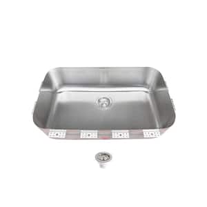18-Gauge Stainless Steel 30 in. Single Bowl Undermount Kitchen Sink with Rimless Edge
