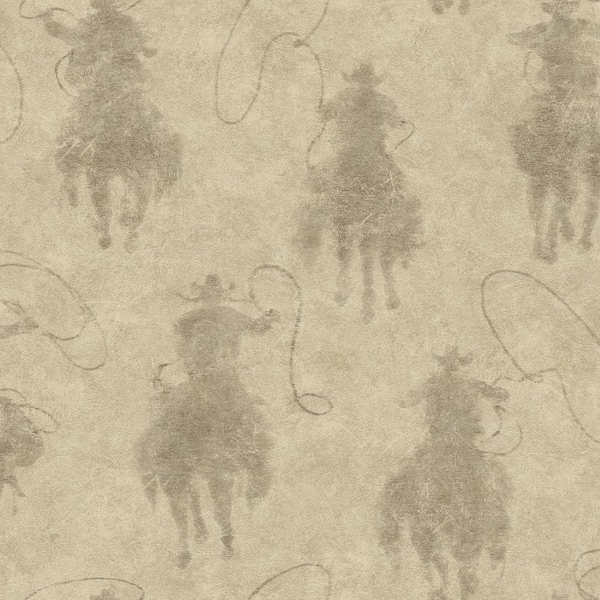 Yellowstone Brown Bunkhouse Peel and Stick Wallpaper