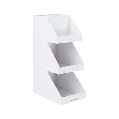 Fancy 3-Tier White Acryclic Coffee Condiment Organizer and Tea Bag Holder