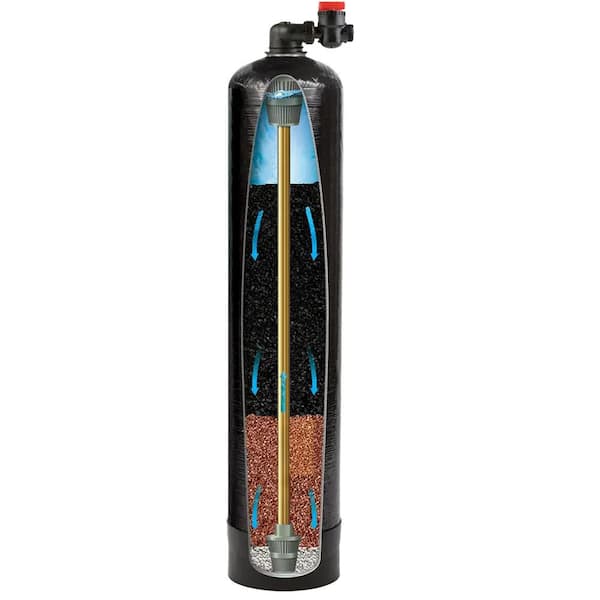 Guardian Series 3-Stage Municipal Water Filtration and Salt-Free Conditioning System Treats up to 4-Bathrooms in Black