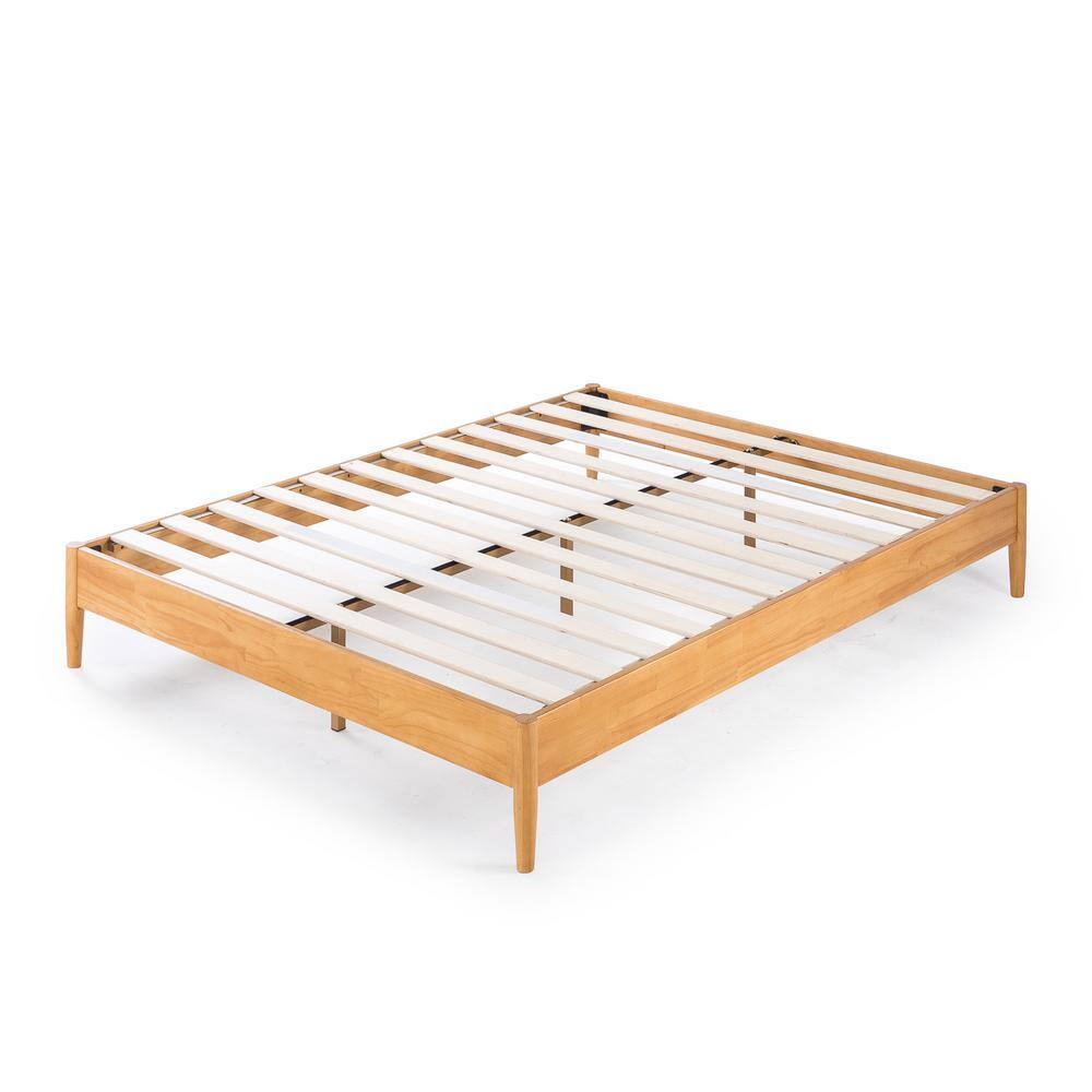 Zinus Amelia Natural Full Wood Platform Bed Frame PRPB-12F - The Home Depot