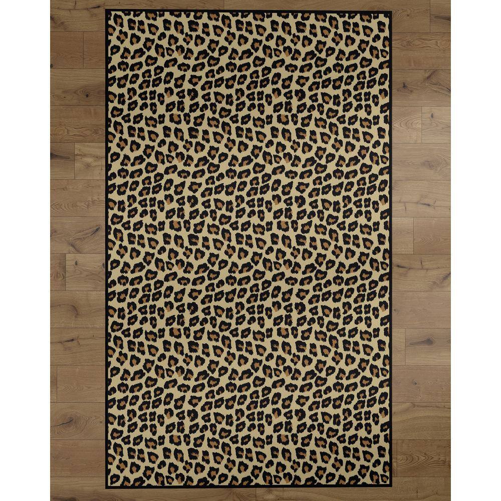 Deerlux Leopard Pattern 4 Ft X 6, Cheetah Print Rug