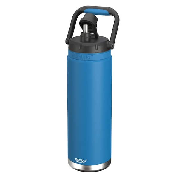 ASOBU Canyon 50 oz. Blue Stainless Steel Insulated Water Bottle with Full Hand Comfort Handle
