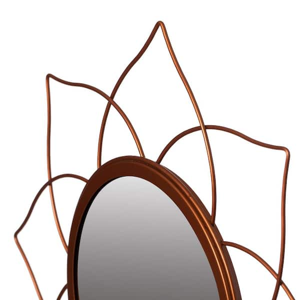 Rattan Round Mirror - Small, 16 Dia x 0.5D, Wall Mirrors, Set of 1