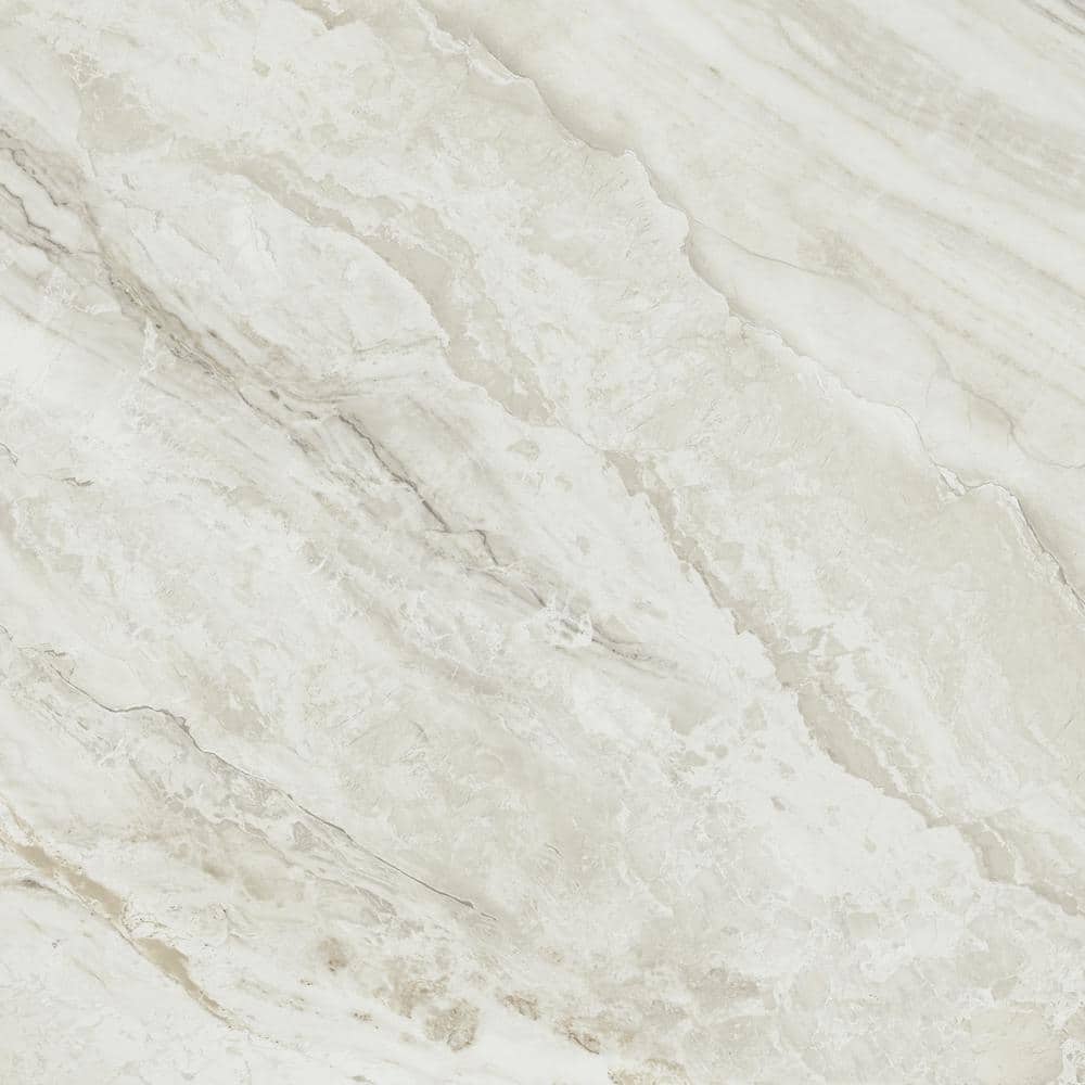 Hilllbridge Pearl White 24 in. x 24 in. Glazed Porcelain Floor and Wall Til