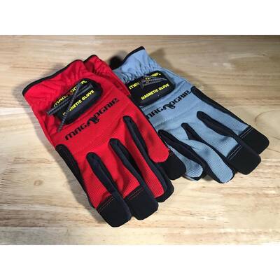 Large High Dexterity Gloves with 1-Removable Magnet (2-Pair)