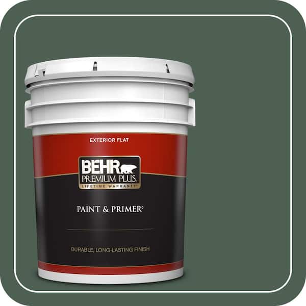 BEHR PREMIUM PLUS 5 gal. #PPU11-20 Congo Flat Exterior Paint & Primer