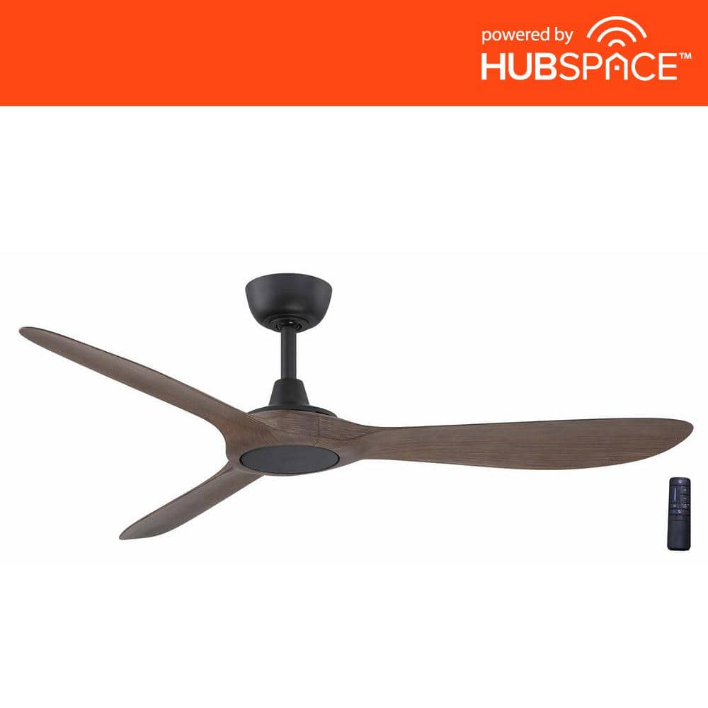 Home Decorators Collection Tager 52 In Smart Indoor Outdoor Matte   Home Decorators Collection Ceiling Fans Without Lights N383a Mbk V8 64 1000 