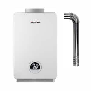 Smart 3.18 GPM 82,000 BTU Propane Tankless Water Heater with Vent Pipe, Indoor White