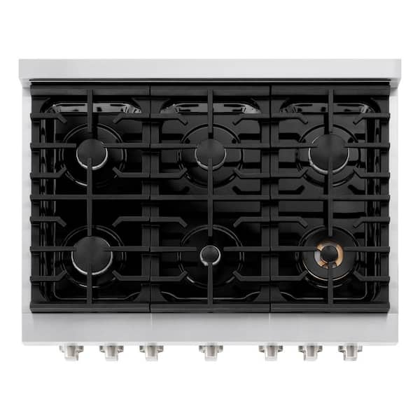 ZLINE 36 in. 6 Burner Gas Range with Convection Oven (SGR36) - Default  Title - The Range Hood Store