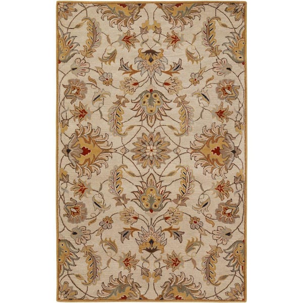 Livabliss John Gold 4 ft. x 6 ft. Area Rug