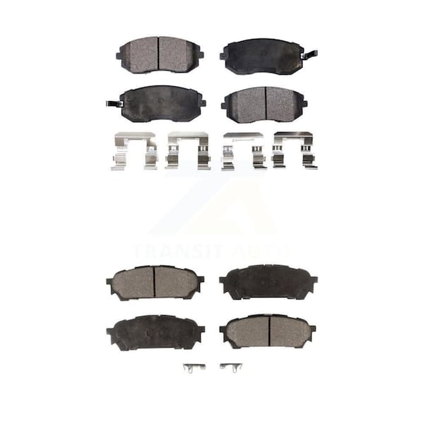 TEC Front Rear Ceramic Brake Pads Kit For Subaru Forester Impreza Saab 9-2X KTC-100485