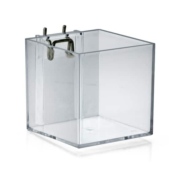 4 in. Cube Bin for Pegboard or Slatwall