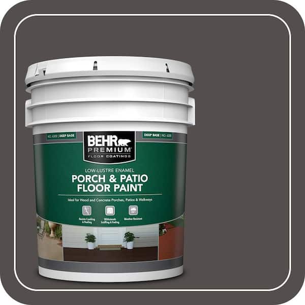 5 gal. #PPU24-02 Berry Brown Low-Lustre Enamel Interior/Exterior Porch and Patio Floor Paint