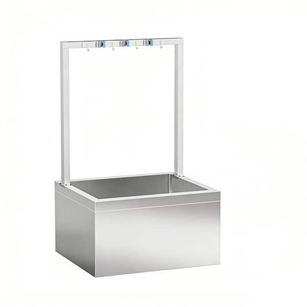 トリック2,3,4,5 Wudkey 23.6 in. D x 23.6 in. W Stainless Steel Freestanding Floor