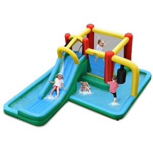 Fabric Slide Water Park Climbing Bouncer Pendulum Tunnel Game without Blower