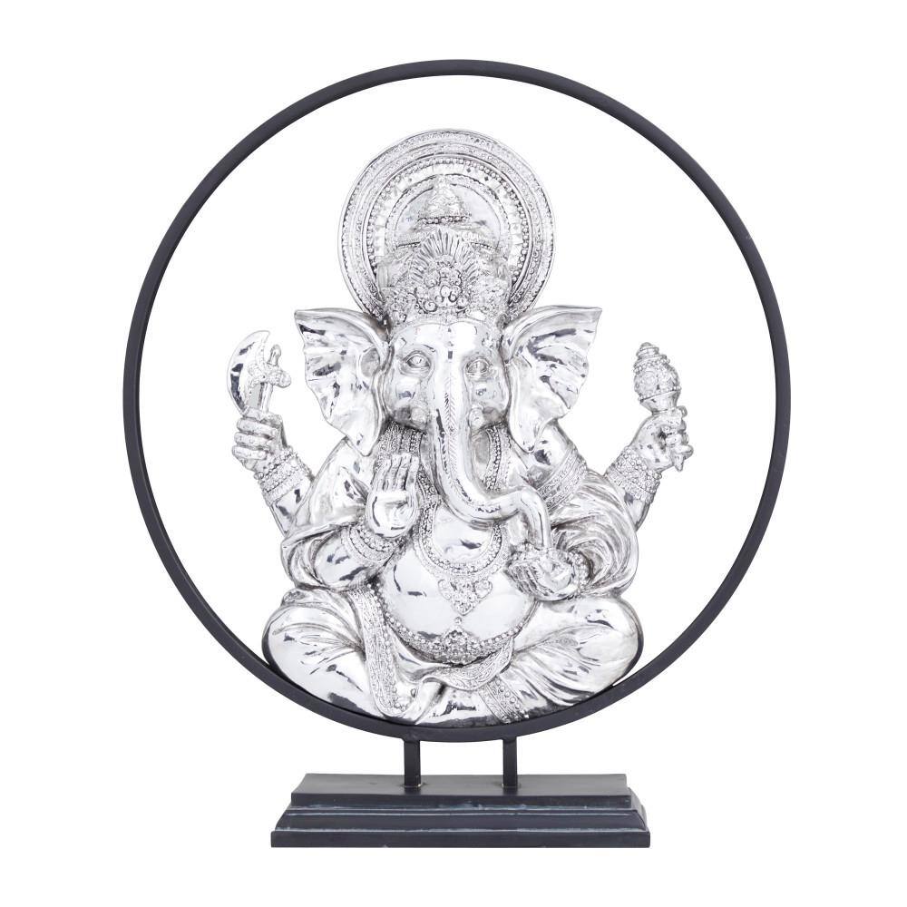 Litton Lane Black Eclectic Polystone Ganesh Sculpture 040912 The Home
