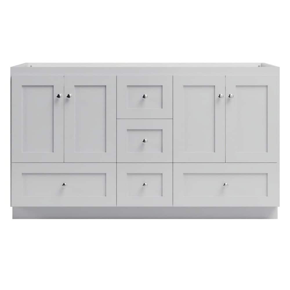 Shaker 60 in. W x 21 in. D x 34.5 in. H Bath Vanity Cabinet without Top in Dewy Morning price history on PriceWatchPro