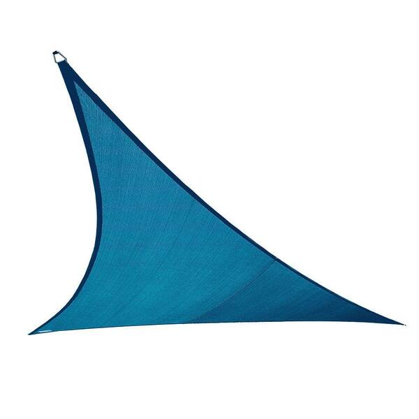 Coolaroo Coolhaven 15 Ft X 12 Ft X 9 Ft Right Triangle Sapphire Shade Sail The Home Depot