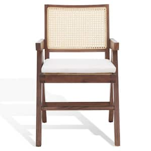 Colette Wood/Natural 17.7 in. Rattan Dining Chair