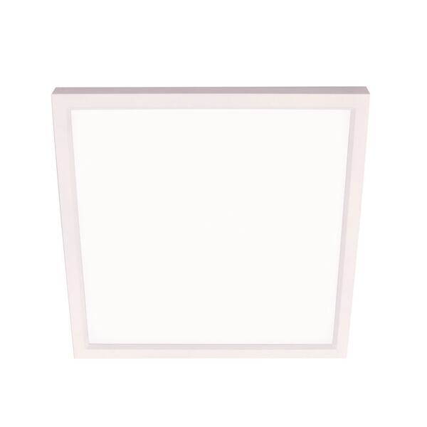 AFX Edge Square 6.3 in. White Integrated LED Flush Mount