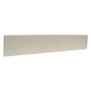 18-3/8 in. Cultured Marble Universal Sidesplash in White on White