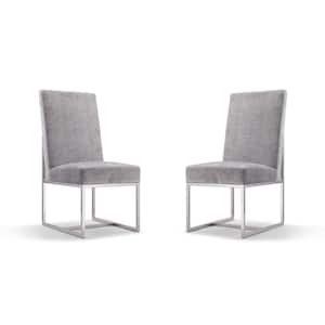 Element Grey Velvet Dining Chair (Set of 2)