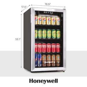 18.9 in. 115-Can Beverage Refrigerator and Cooler, in Stainless Steel, with Digital Thermostat