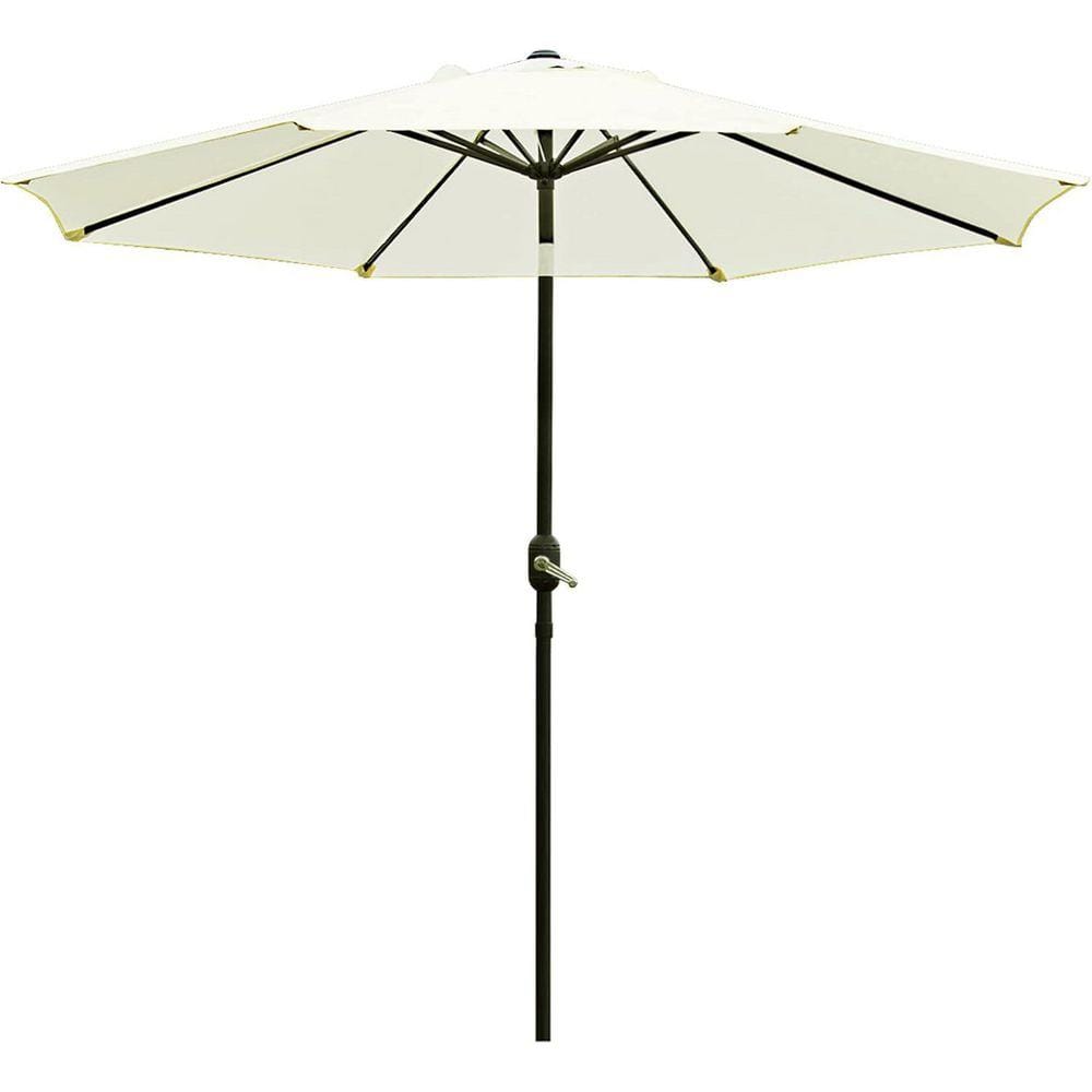 Sunny Series 9 ft. Aluminum Yard Patio Umbrella in Beige Patio Umbrella Outdoor Table Umbrella with 8 Sturdy Ribs price history on PriceWatchPro