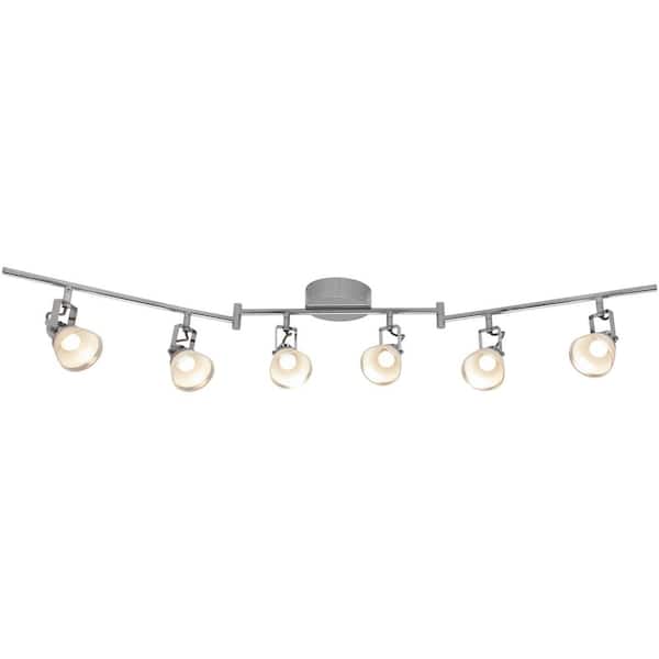 Hampton Bay 4 ft. 6-Light Chrome Integrated LED Track Lighting Kit