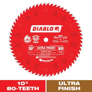 10in. x 80-Tooth Ultra Finish Saw Blade for Wood