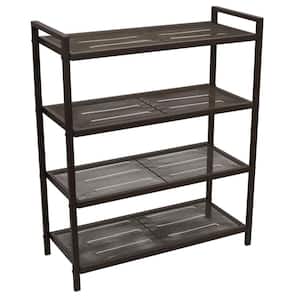 Costway 32.5 in. H 16-Pair Shoe Rack Adjustable to Flat Slant Shoe Organizer  Holder Stand HW66359 - The Home Depot