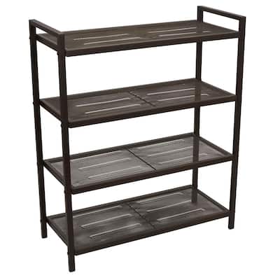 metal shoe storage
