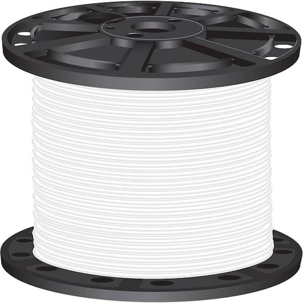 Southwire 2,500 ft. 4 White Stranded CU SIMpull THHN Wire