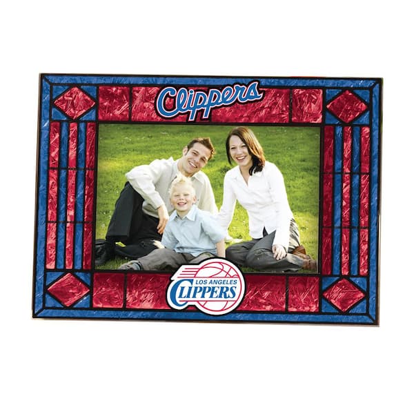 The Memory Company NBA -4-in X 6 in. Gloss Multi Color Horizontal Art Glass Picture Frame - Clippers