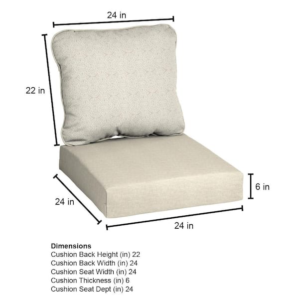 22 inch deep seat outdoor cushions hotsell