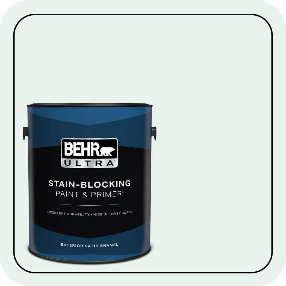 1 gal. #W-B-520 Glacial Tint Satin Enamel Exterior Paint & Primer price history on PriceWatchPro