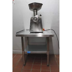 24 in. x 48 in. Stainless Steel Equipment Stand. Kitchen Utility Table Heavy Duty Commercial Grade NSF