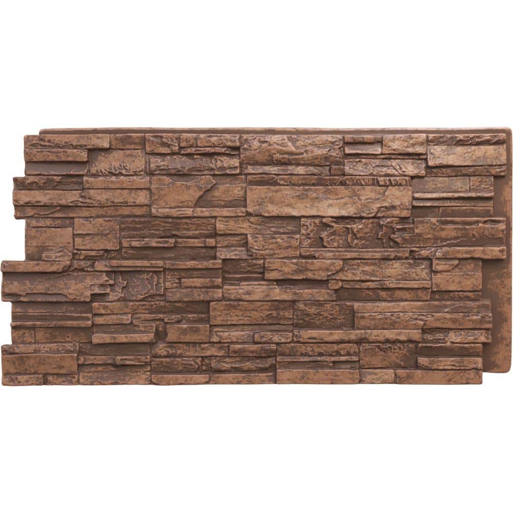 48-5/8 in. x 24-3/4 in. Cascade Stacked Stone, StoneWall Faux Stone Siding Panel price history on PriceWatchPro