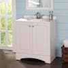 GlacierBay31in.Wx19in.Dx35in.HSingleSinkFreestandingBathVanityinWhitewithWhiteCulturedMarbleTopGB30P2-WH-TheHomeDepot