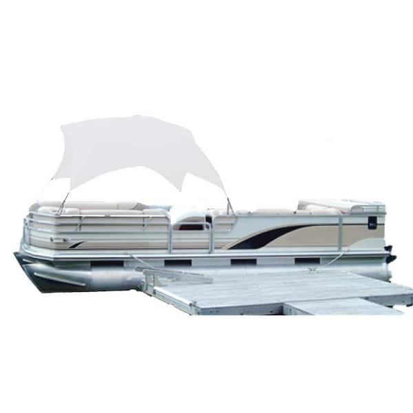 Taylor Made Hot Shot Polyester Fabric Pontoon Gazebo for 96 in. and 102 in. Beams in White