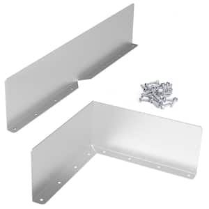 2-Piece Gutter Valley Splash Guard, Roofing Gutter Guards for House Shingle Roofs Corner