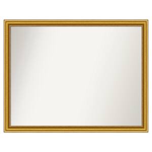Townhouse Gold 45.75 in. x 35.75 in. Custom Non-Beveled Wood Framed Batthroom Vanity Wall Mirror