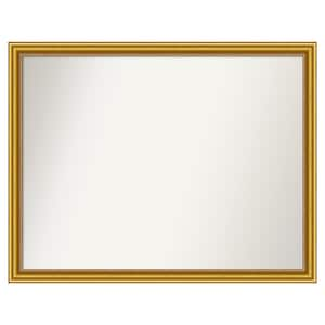 Townhouse Gold 45.75 in. x 35.75 in. Custom Non-Beveled Wood Framed Batthroom Vanity Wall Mirror