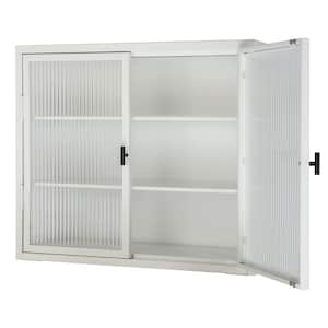 23.60 in. W x 9.10 in. D x 27.60 in. H Bathroom Storage Wall Cabinet in White