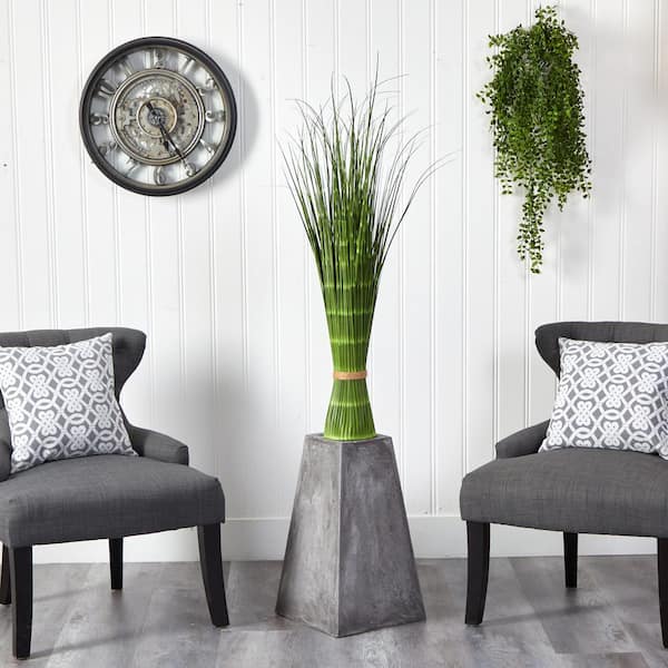 40 in. Artificial Onion Grass Plant