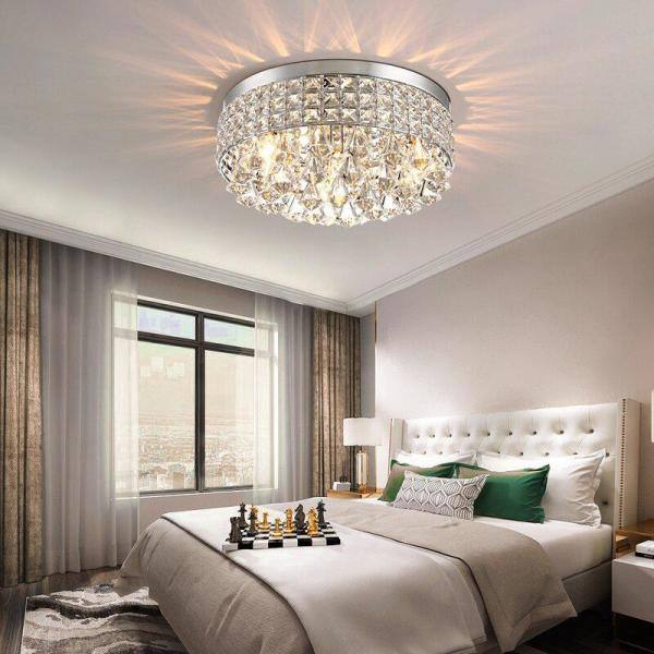 crystal chandelier bedroom lighting