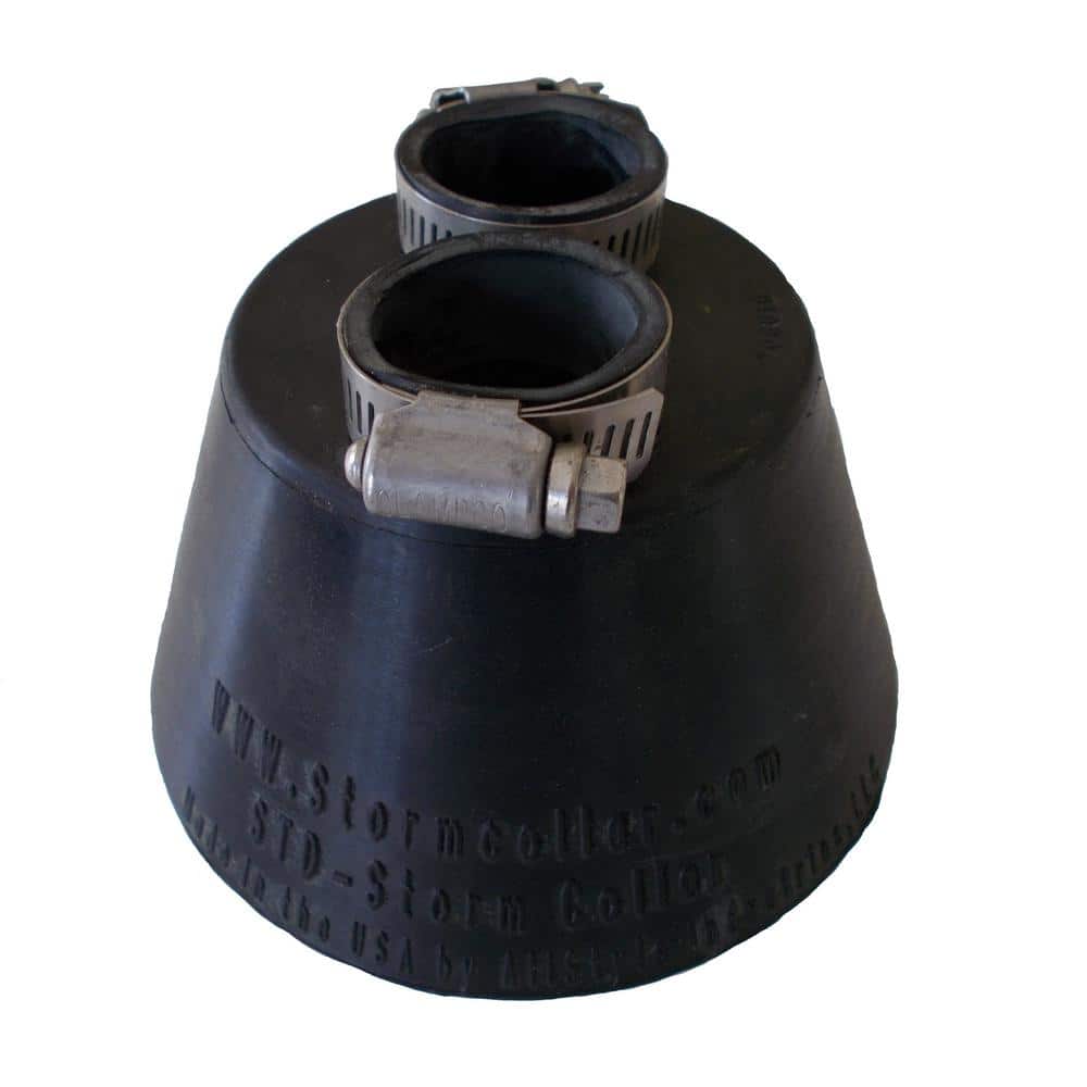 All Style Small 2-hole Standard STD-Storm Collar Flashing; with two (2) 3/4